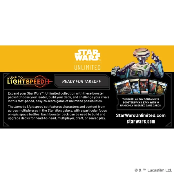 Star Wars: Unlimited - Jump to Lightspeed: Booster Box (Inglés) - Image 5
