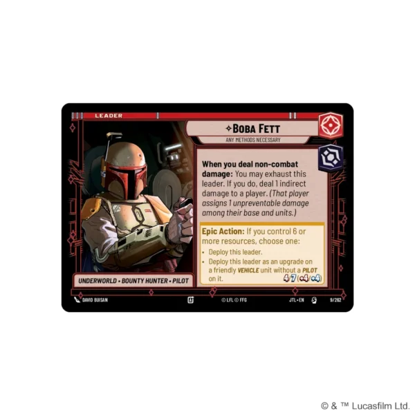 Star Wars Unlimited - Jump to Lightspeed: Boba Fett Deck (Inglés) - Image 2